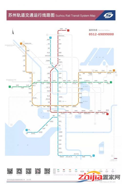 苏州最新地铁图-苏州地铁线路图全新版